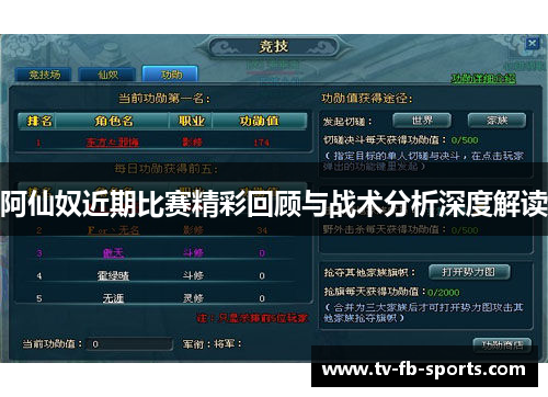 阿仙奴近期比赛精彩回顾与战术分析深度解读